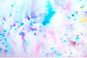 Explosion of Watercolor Paint Powder Pastel Multicolour Background Creative Pop of Color