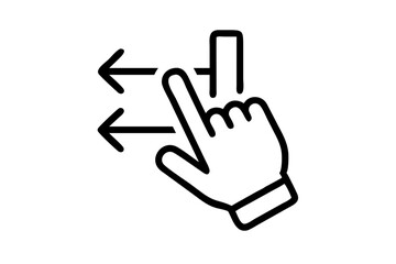 Right hand, extend the index finger, put the other fingers together, and slide the phone