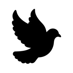 flying Pigeon icon presenting freedom