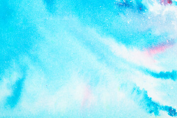 Explosion of Watercolor Paint Powder Pastel Multicolour Background Creative Pop of Color