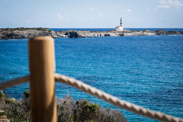 Lighthouse at the camino de cavalls menorca 