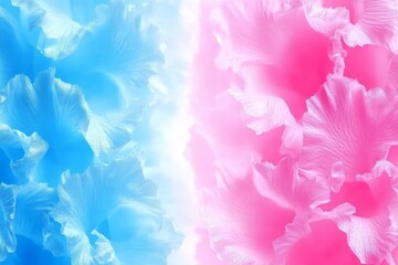 Fototapeta premium Translucent flowers in soft pastel hues, part of generative stock imagery. Stock.