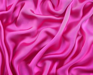 Fototapeta premium Bold Magenta Fabric Stretch Banner with a Polished Surface Look Solid color blank fabric .