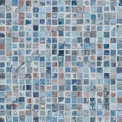 Fototapeta premium Colorful abstract mosaic pattern with various shades and multiple frames on a light background