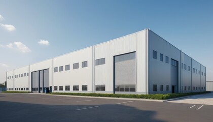 Modern logistics warehouse building structure
