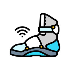 smart shoe wearable color icon vector. smart shoe wearable sign. isolated symbol illustration