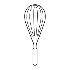 Whisk line art icon vector illustration