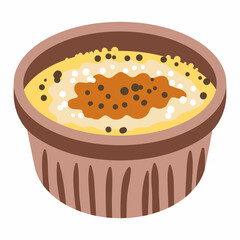 Creme brulee is a French Christmas dessert.