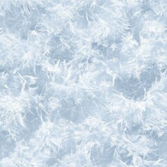 Obraz premium Top view photo of snow with delicate ice crystal patterns, seamless texture