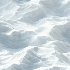 Fototapeta premium Top view photo of snow with smooth wind-drifted waves, seamless texture
