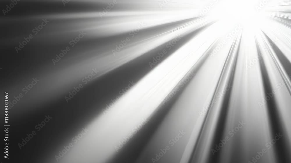 Poster Captivating Light Beams Creating a Mesmerizing Atmosphere in a Dim Space