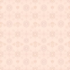 Delicate Pink Snowflake Pattern:  A seamless, delicate pattern of pink snowflakes on a blush background, perfect for adding a touch of winter magic to your designs.  