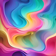 Fototapeta premium Liquid gradient mesh. Abstract wavy background. Color blend. Modern blurred texture. Liquid vibrant color flow. Template for posters, ad banners, brochures, flyers, covers, websites. 8k quality. gener