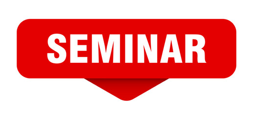 SEMINAR sign on transparent background
