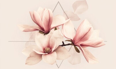 A flower arrangement with a pink flower in the center