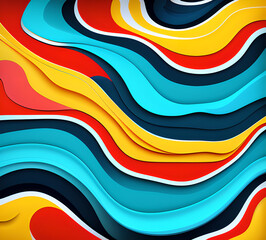 Liquid gradient mesh. Abstract wavy background. Color blend. Modern blurred texture. Liquid vibrant color flow. Template for posters, ad banners, brochures, flyers, covers, websites. 8k quality. gener