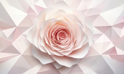 A rose is shown in the center of a white background