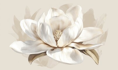 A white flower with a yellow center