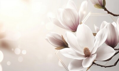 Obraz premium A white flower with a pink center