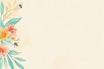 Fototapeta premium background with flowers