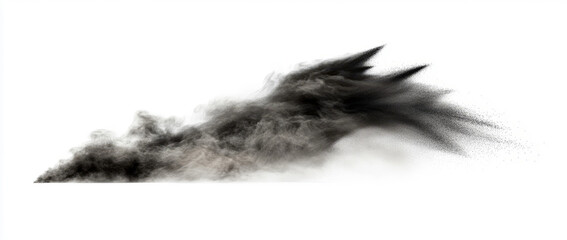 Obraz premium Black powder dust splash