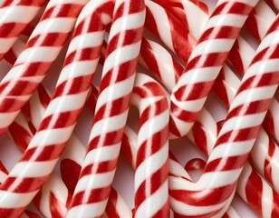 Obraz premium Christmas new year eve celebration candy canes isolated on white background 