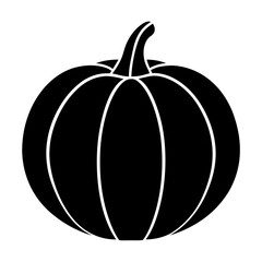 Pumpkin modern style vector art, Vector of Pumpkin silhouette art & illustration