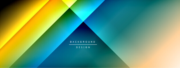 Dynamic shadow lines with gradient colors geometric background