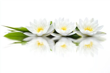 Obraz premium white daisies isolated on white