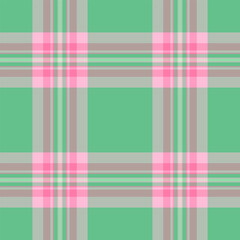 Blank pattern fabric check, illustration texture seamless textile. Square plaid background vector tartan in ash gray and pastel colors.