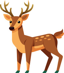 deer cartoon isolated