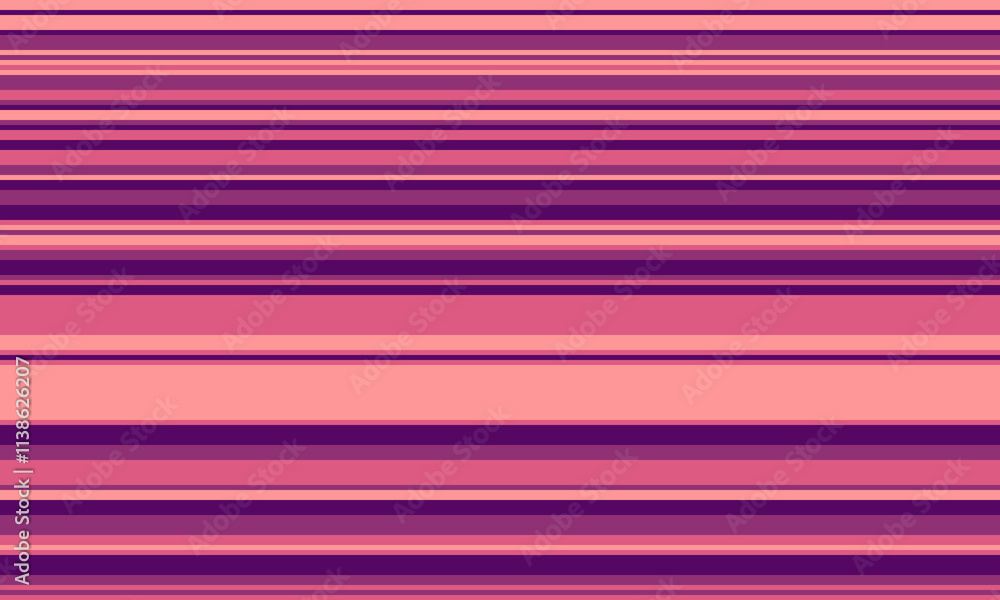 Aufkleber geometric stripes seamless vector pattern with horizontal lines in varied colours, creating an abstr