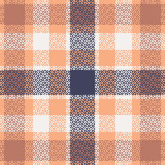 Plaid check pattern. Seamless fabric texture. Tartan textile print.