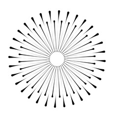 Obraz premium black and white background with circles