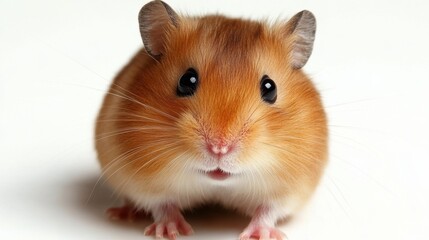 Adorable Golden Hamster Close-Up