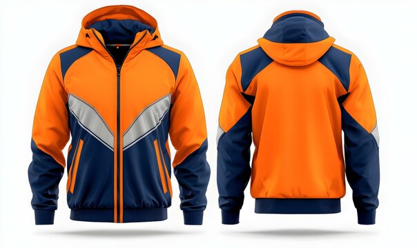 Stylish Men's Softshell Jacket Design Featuring Vibrant Colors and Modern Aesthetic