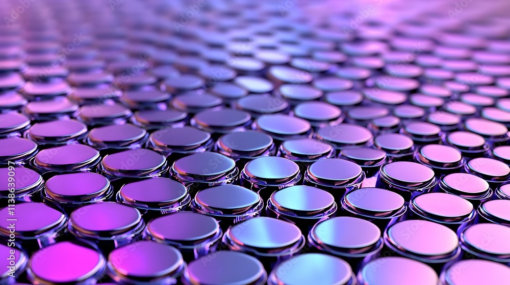 Poster abstract background featuring reflective dots in a colorful pattern for visual design projects