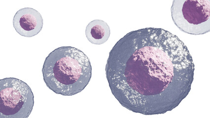 Microscopic View of Stem Cells - Scientific and Medical transparent image