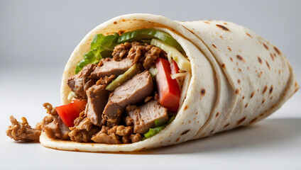 Loaded Beef Shawarma Wraps A Delicious Harmony of Meat, Veggies, and Fries