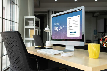 Online registration form for modish form filling on the internet website