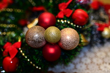 Christmas decoration Christmas tree with toys