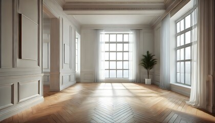 Obraz premium Chic Living Room with Industrial Accents