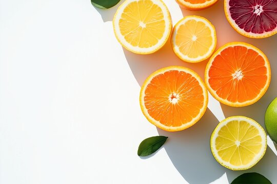 Variety of citrus fruit including lemons, grapefruits and oranges.