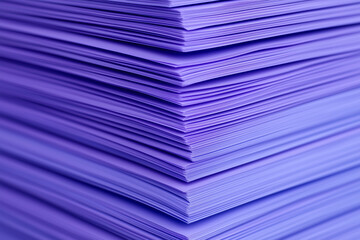 stack of blue paper