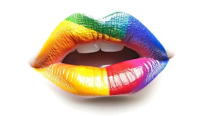 lips isolated on white background