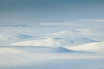snowy mountains