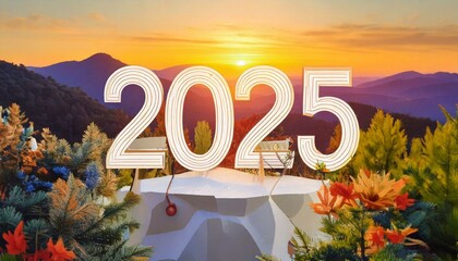 "2025" poster sunset