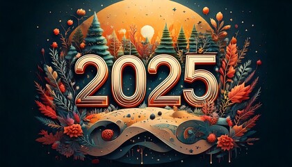 "2025" poster, Christmas