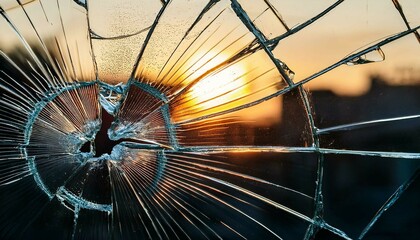 broken glass window