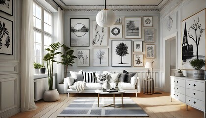Elegant White Sofa in Cozy Setting